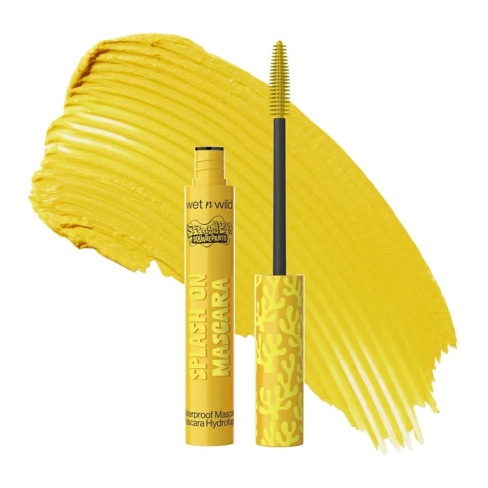 3pc Wet N Wild SpongeBob Splash On WATERPROOF MASCARA - Black Blue Yellow SEALED